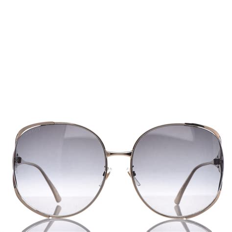 gucci round frame sunglasses|Gucci oversized round sunglasses.